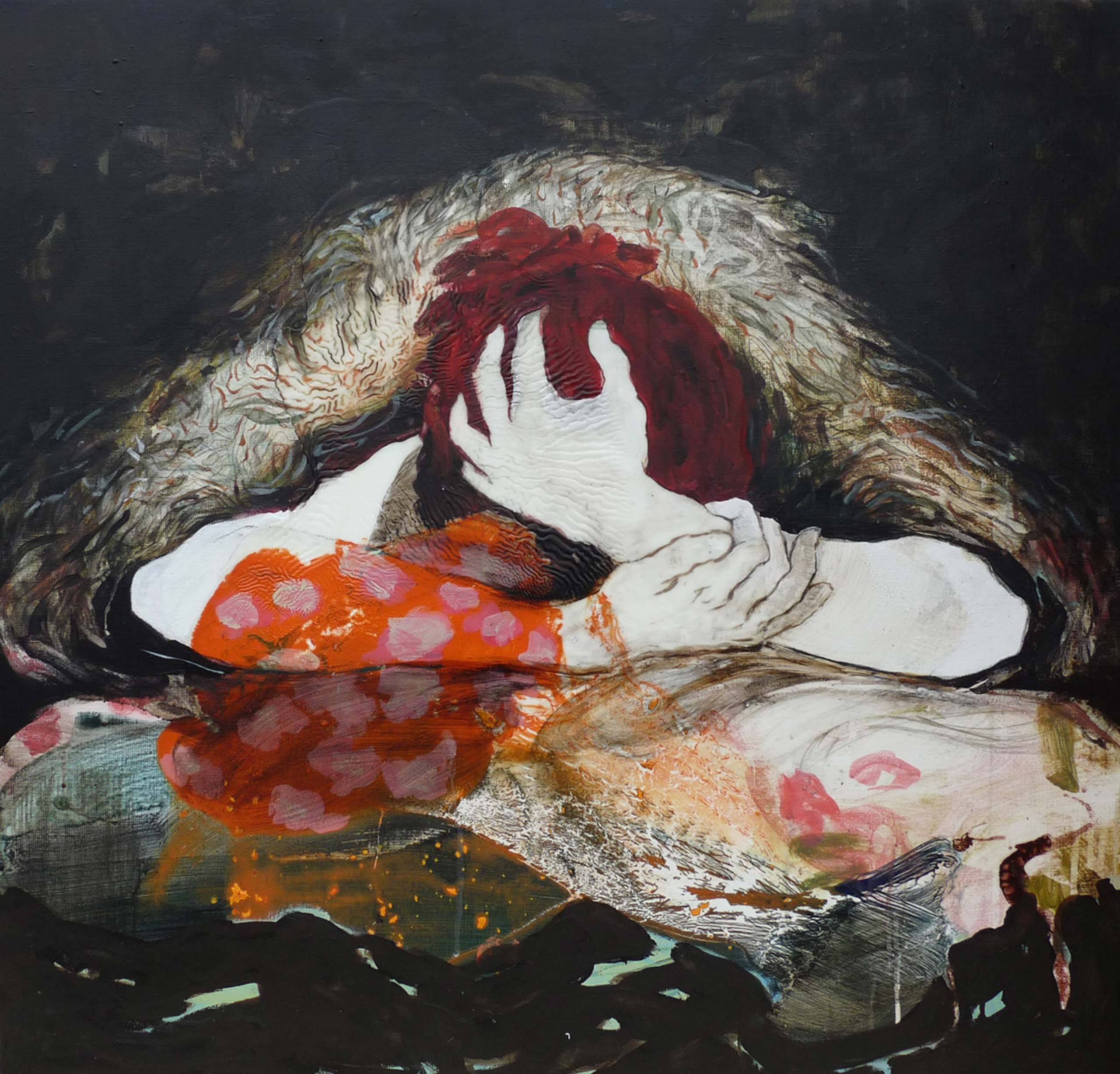 These vulnerable moments 1, 80 x 80 cm, 2016, private collection