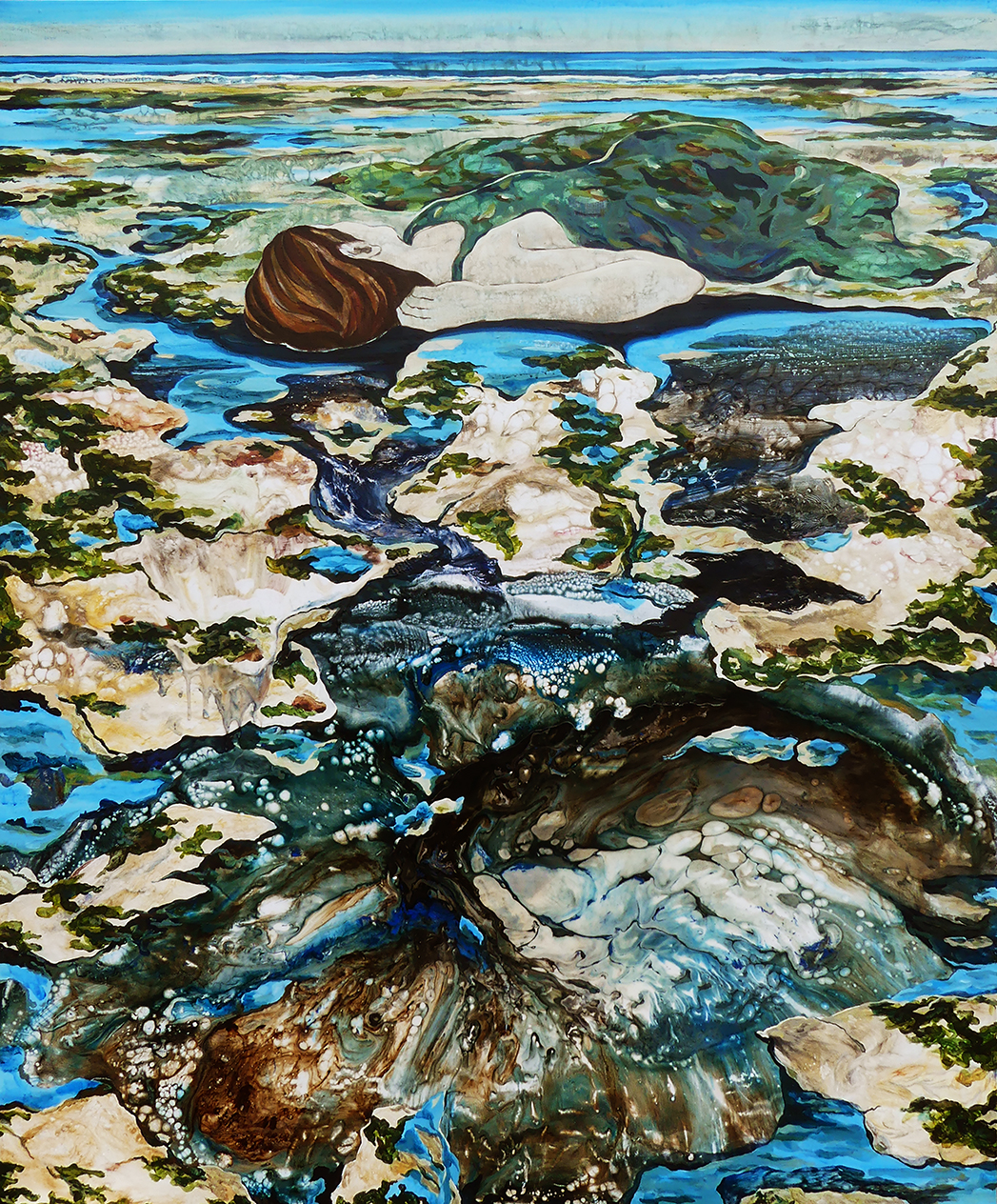Aix, technique mixte sur toile, 130 x 180 cm, 2025