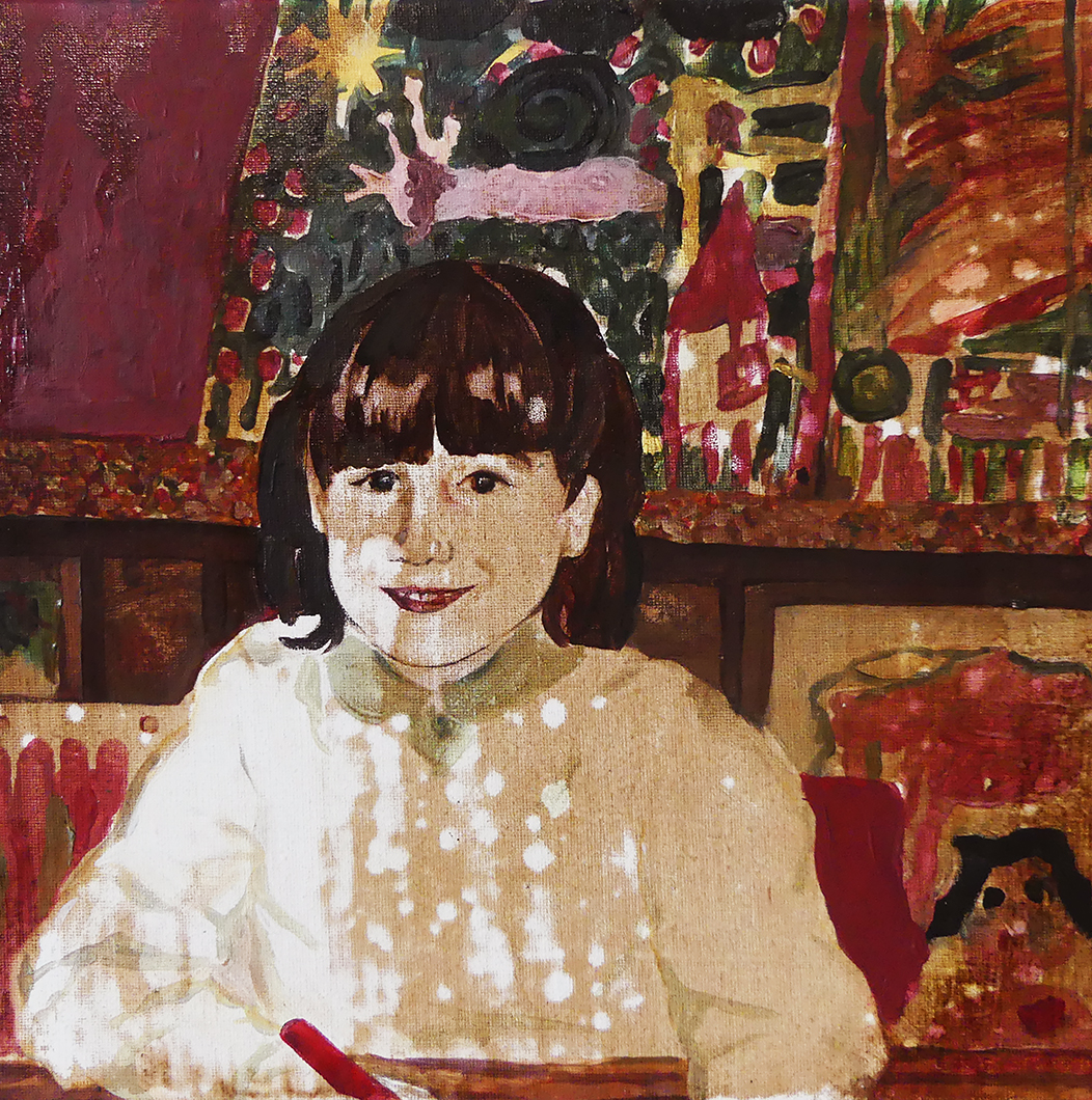 Je te vois n°36, technique mixte sur toile, 30 x 30 cm, 2025